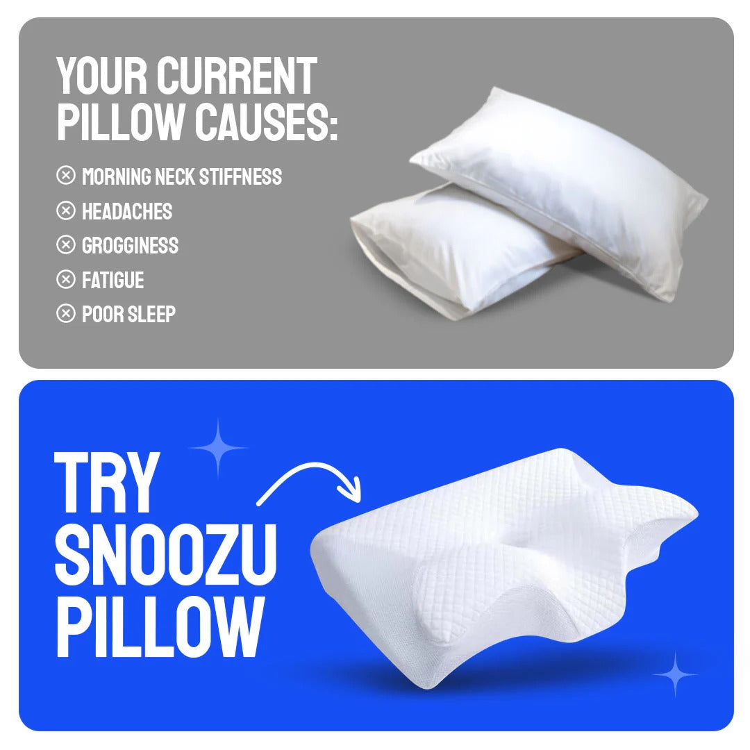 Snoozu-Contoured MemoryFoam Pillow