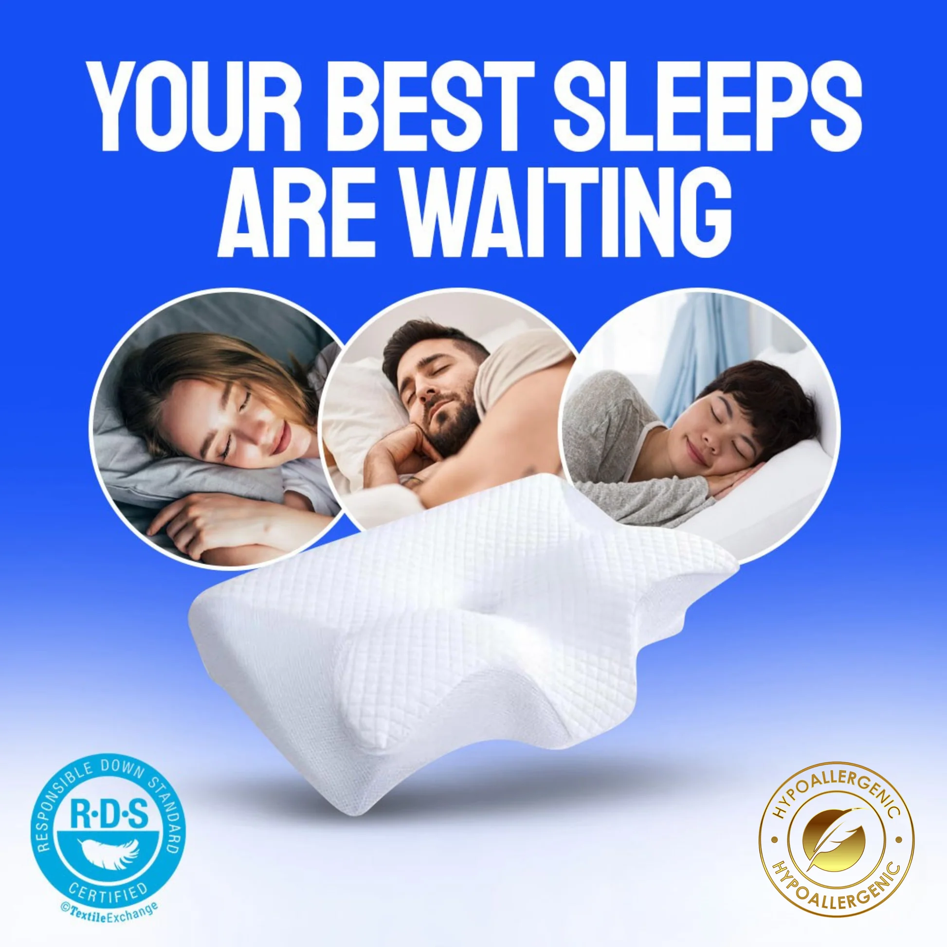 Snoozu-Contoured MemoryFoam Pillow
