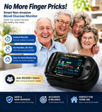 Lifes Smile-invasive AlBlood Sugar Analyzer l High-Precision 99.9% Accuracy TGACertified