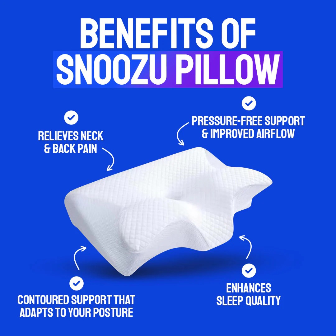 Snoozu-Contoured MemoryFoam Pillow